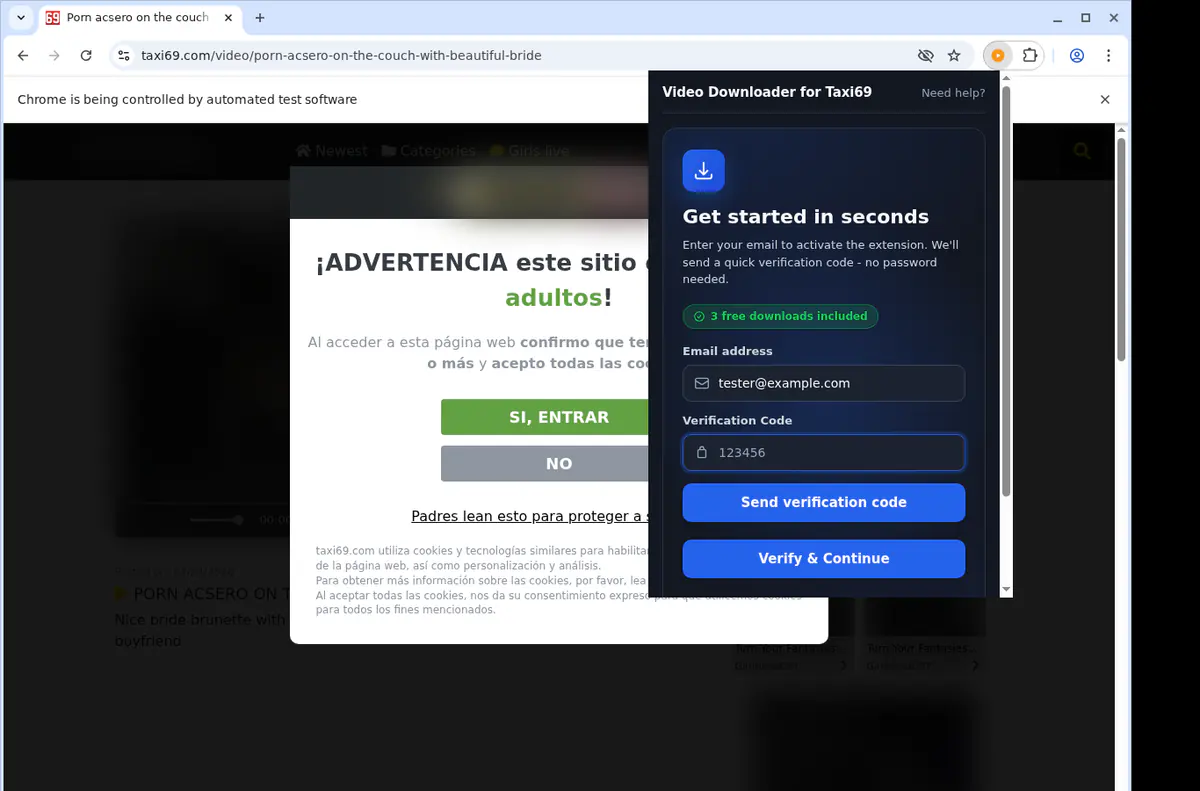Taxi 69 Video Downloader screenshot 4
